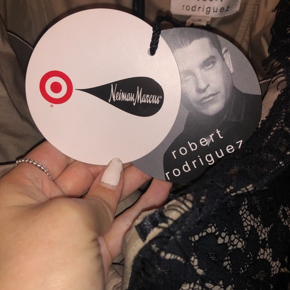 Neiman Marcus/Target Black Lace Strapless Dress - Picture 5 of 6